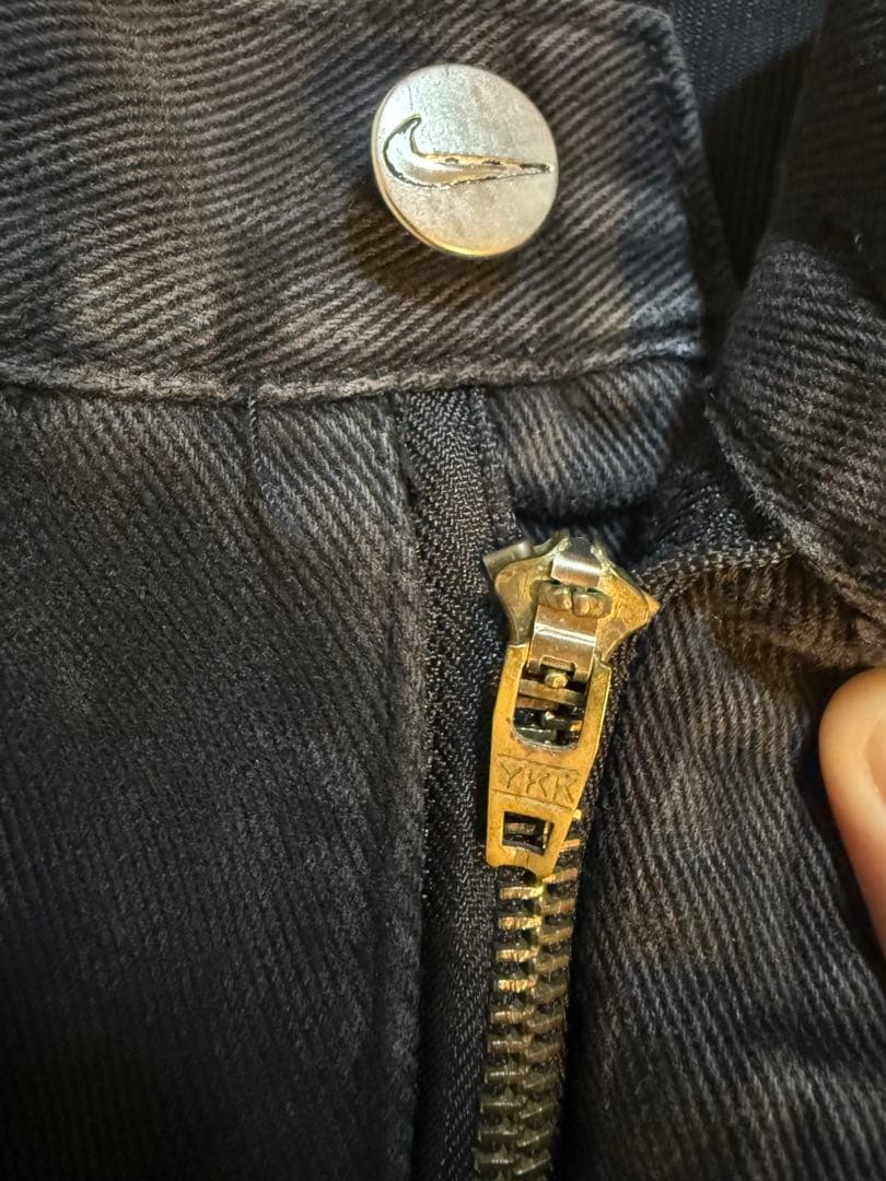 希少 良サイズ NIKE Archive バギー ワイド ブラック デニム