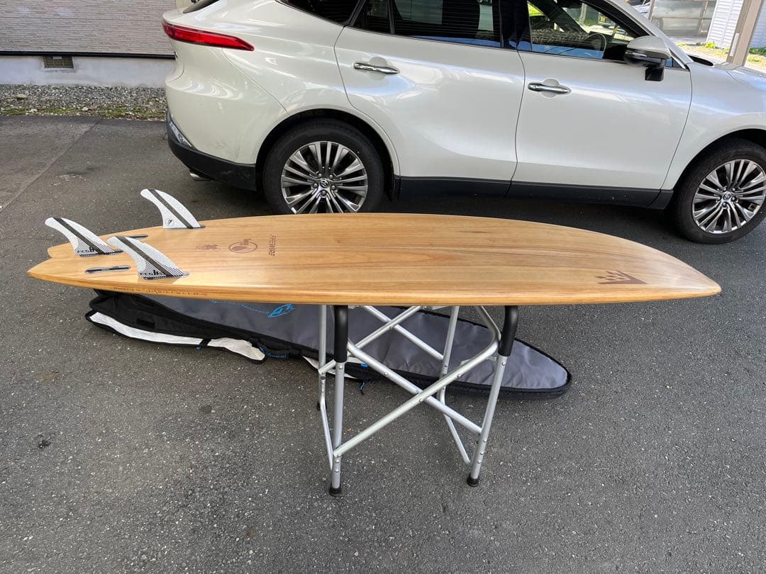 ミッドレングス6.10f 56.9Lファイヤーワイヤー ハードケースフィン5枚付