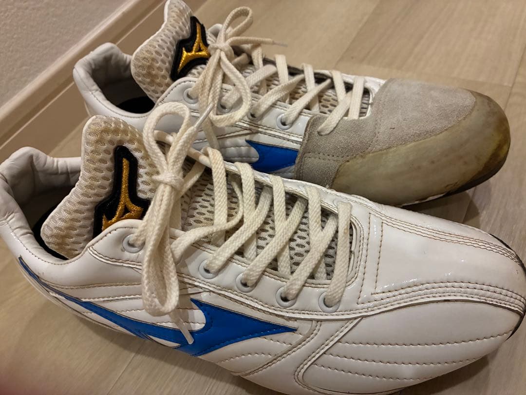 Mizuno Proスパイクシューズ ホワイト/ブルー