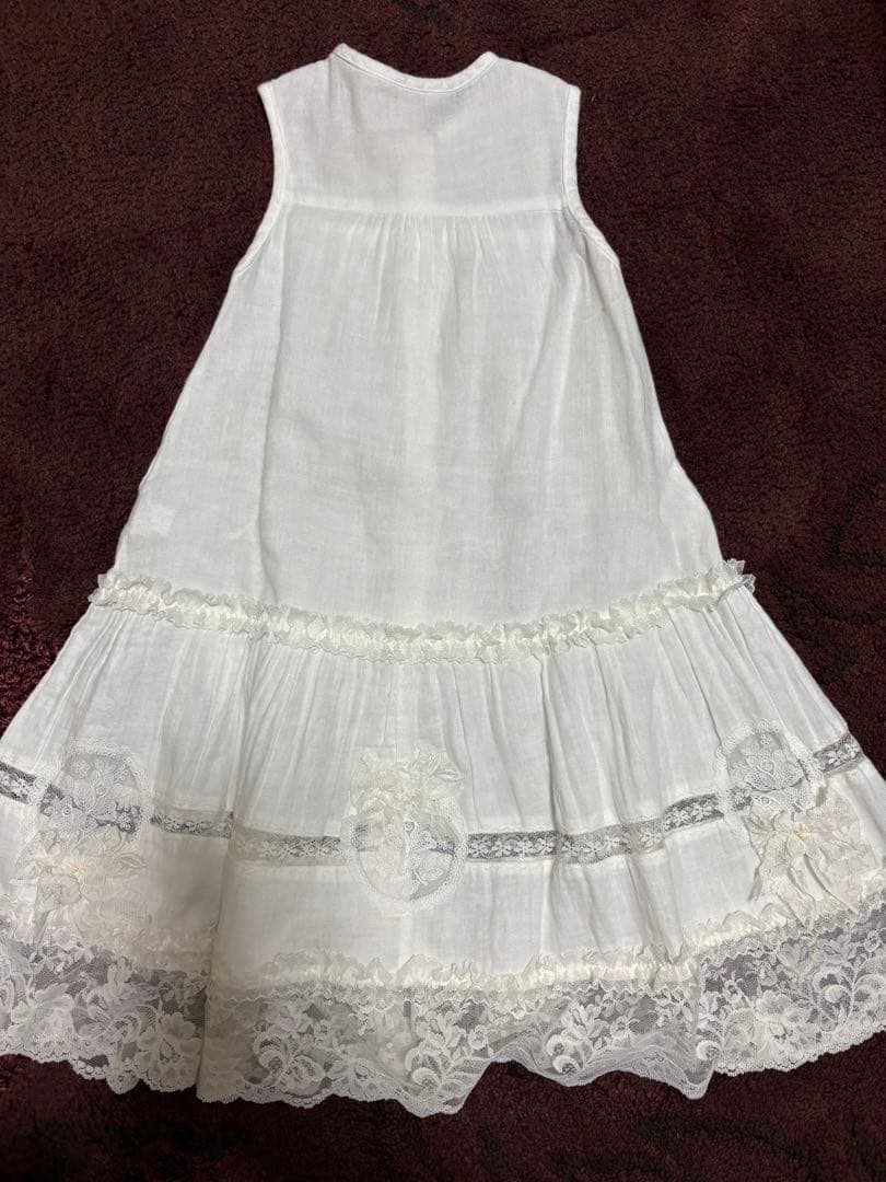 ホワイト ベビードレス 帽子・靴下付き 6点セット