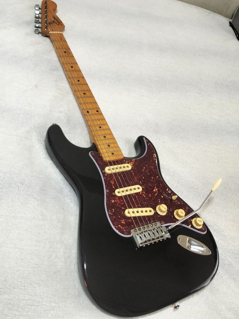 Squier スクワイヤー ストラトキャスター 黒 スクワイア べっ甲柄PG