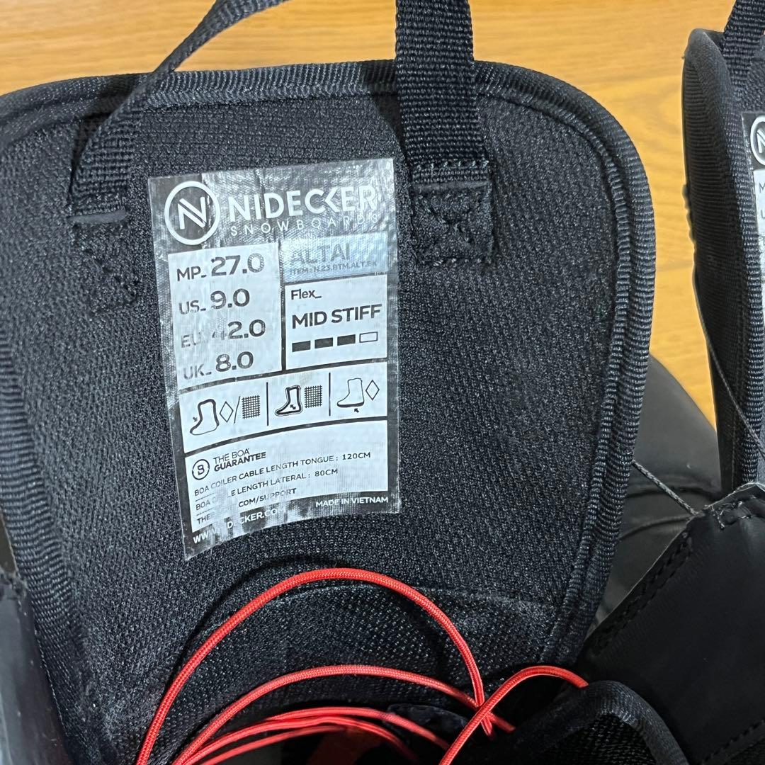 【美品】NIDECKER(ナイデッカー)ALTAI ブーツ 27.0cm