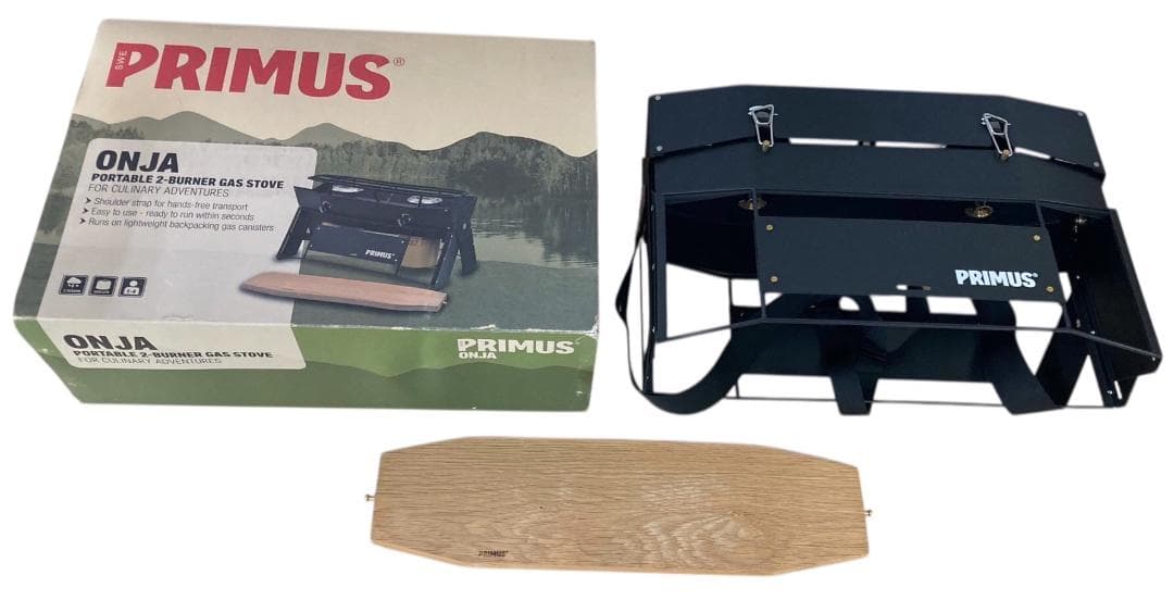 ★未使用★ イワタニ プリムス カートリッジ直結型二口ガスこんろ オンジャ 黒