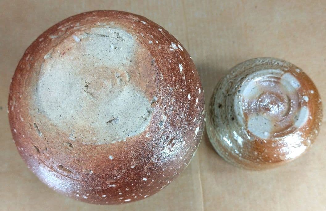 【本物保証】高橋楽斎2セット 信楽ぐい呑揃(三点）徳利ぐい呑(組）全共箱 未使用