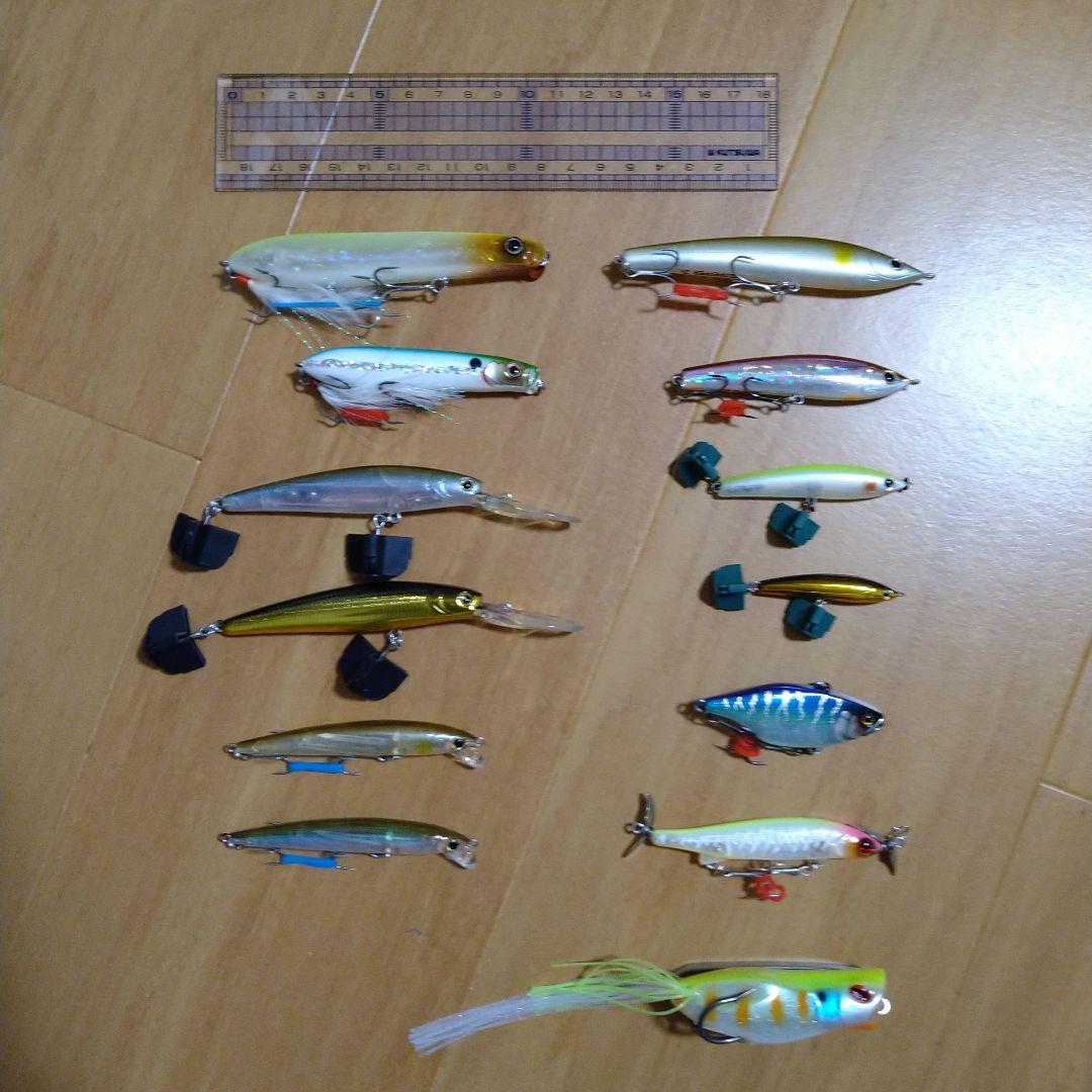 ブラックバス ハードルアー 13個セット エバーグリーン、ラッキークラフトなど