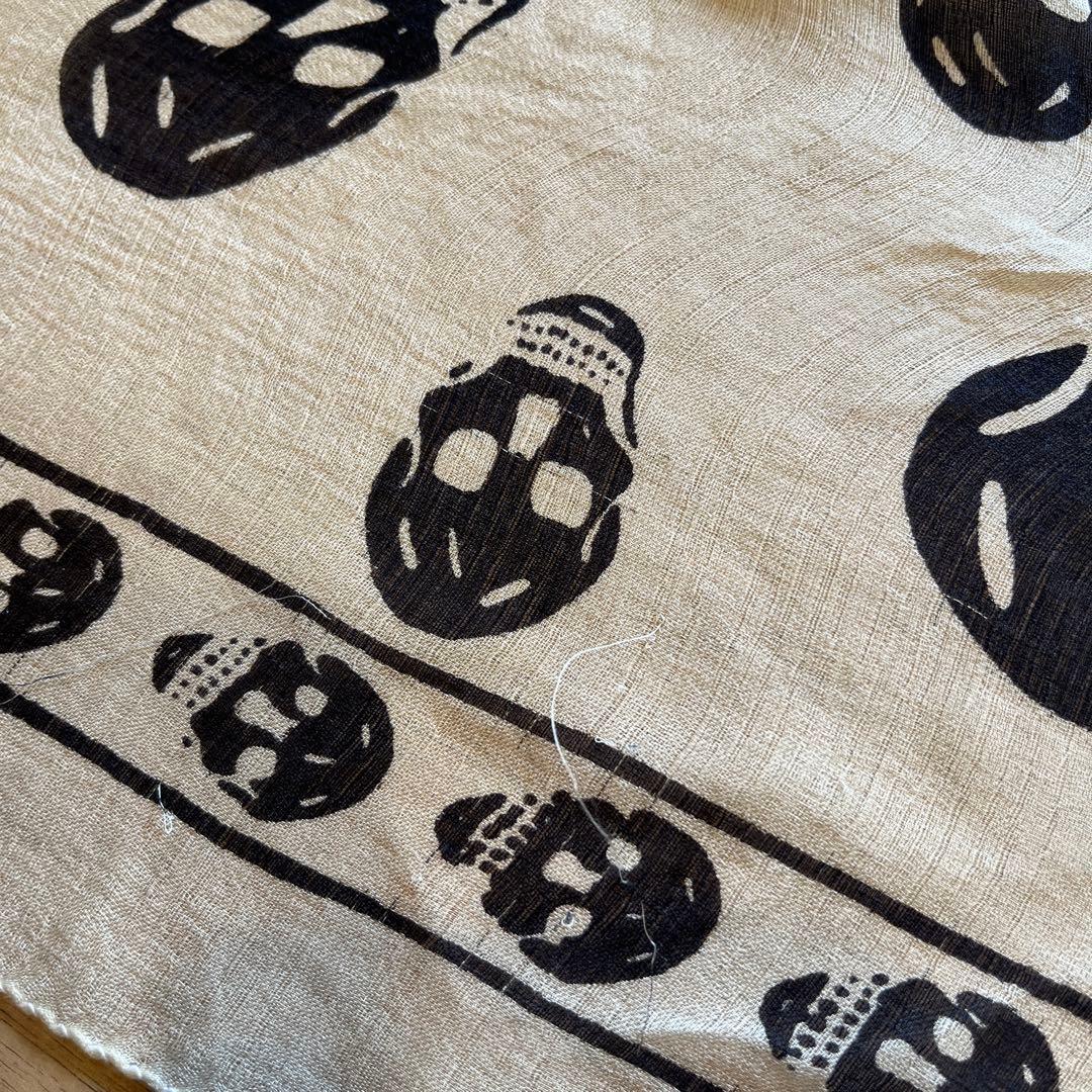 ALEXANDER McQUEEN スカーフ　スカル　シルク