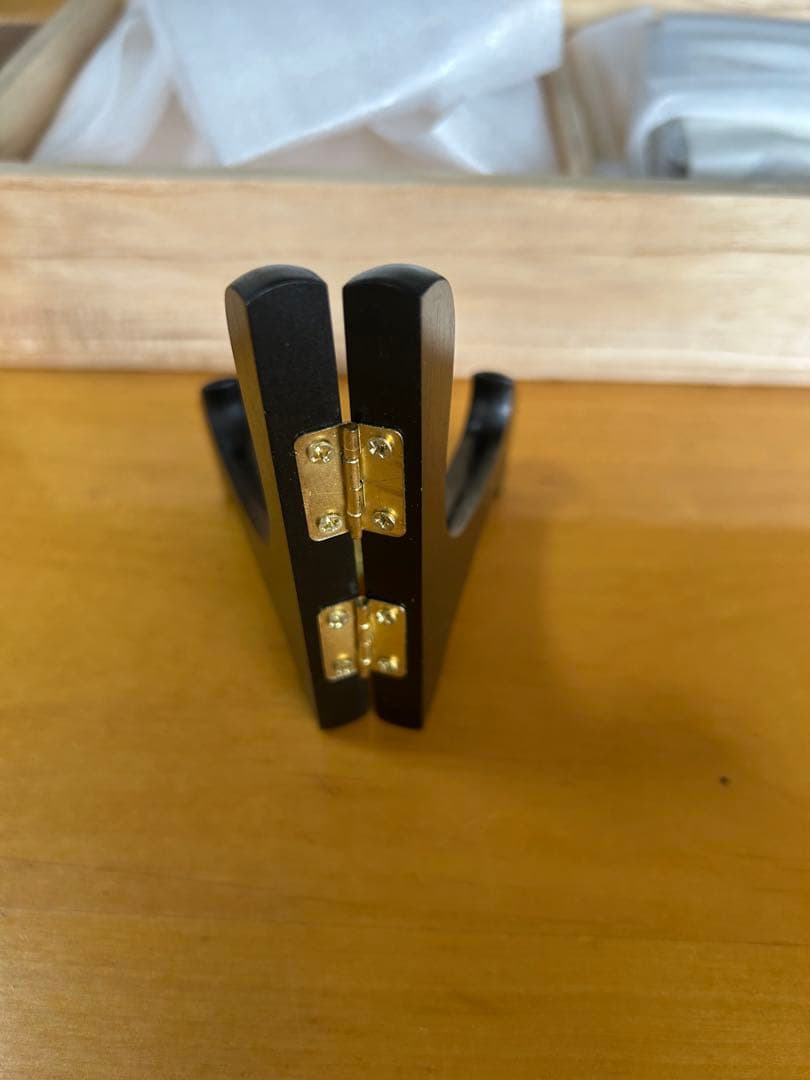 希少　輪島塗　慶塚作　星遊　銘々皿　金　プラチナ銀　2枚　木製プレートスタンド付