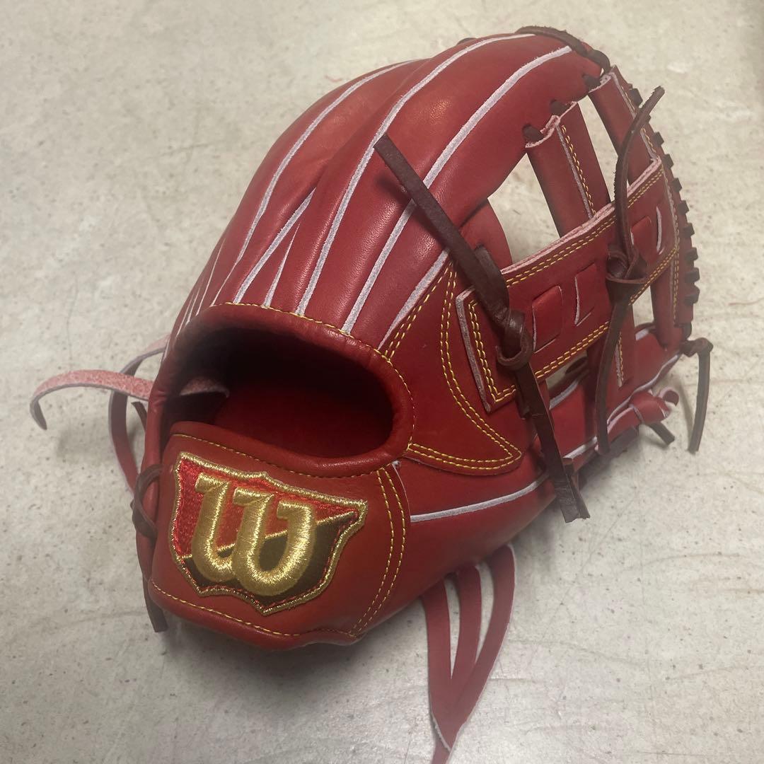 Wilson 硬式グローブ レッド ストライプ