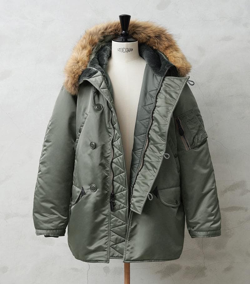 WAIPER / N-3Bフライトジャケット / リアルファー＆日本製