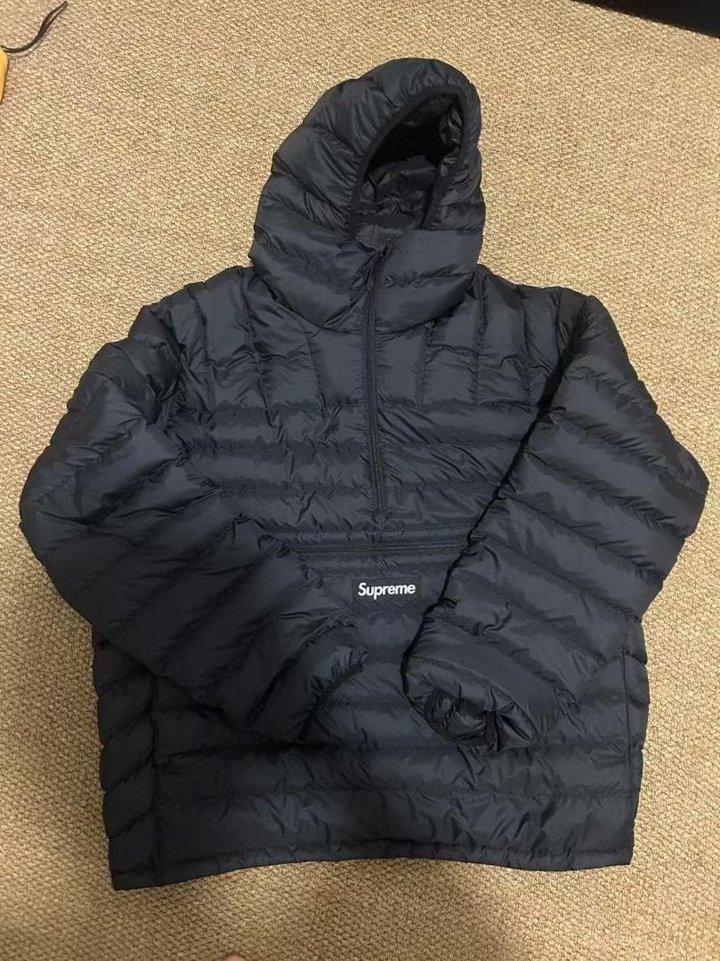 Supreme ブラック ダウンジャケット フード付き~~~