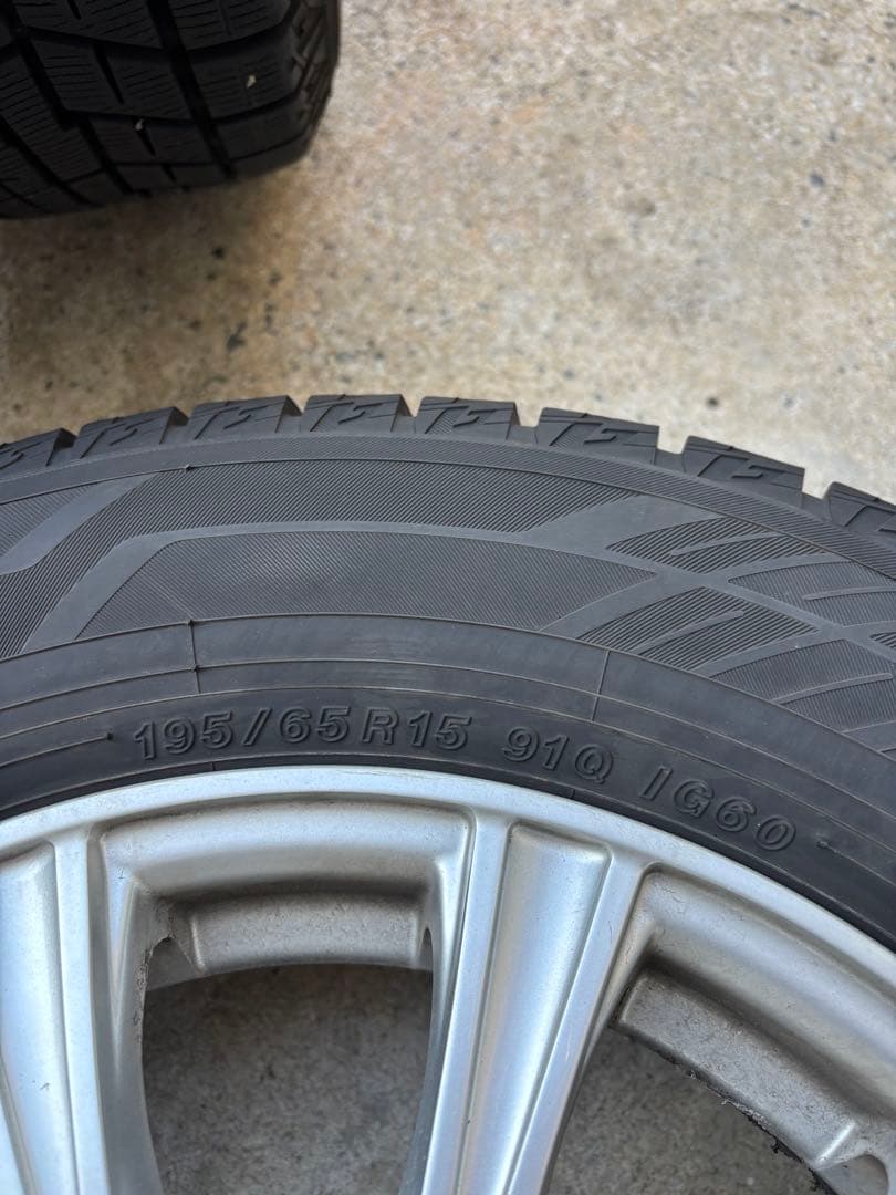 195/65R15 ICE GUARD IG60 アルミ＆スタッドレスセット5穴