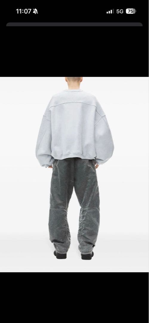 Alexander Wang ロゴスウェットシャツ トレーナー 登坂広臣 ØMI