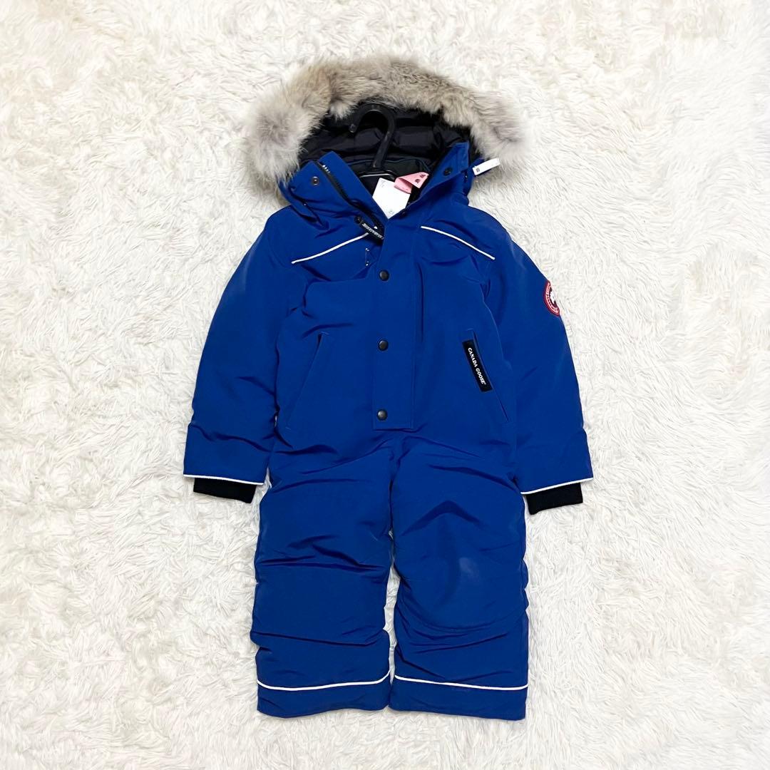   カナダグーススノースーツ キッズ　ブルー正規品