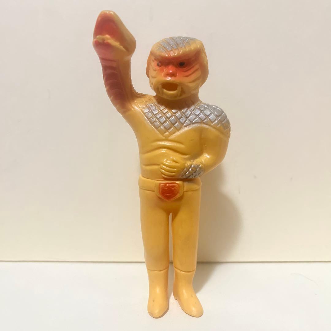 旧バンダイ製 コブラ男 ソフビ フィギュア 怪人 当時物 仮面ライダー ポピー