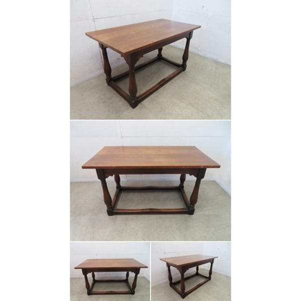 美品■ロイズアンティークス■ヴィンテージ■オーク無垢材■リフェクトリーテーブル