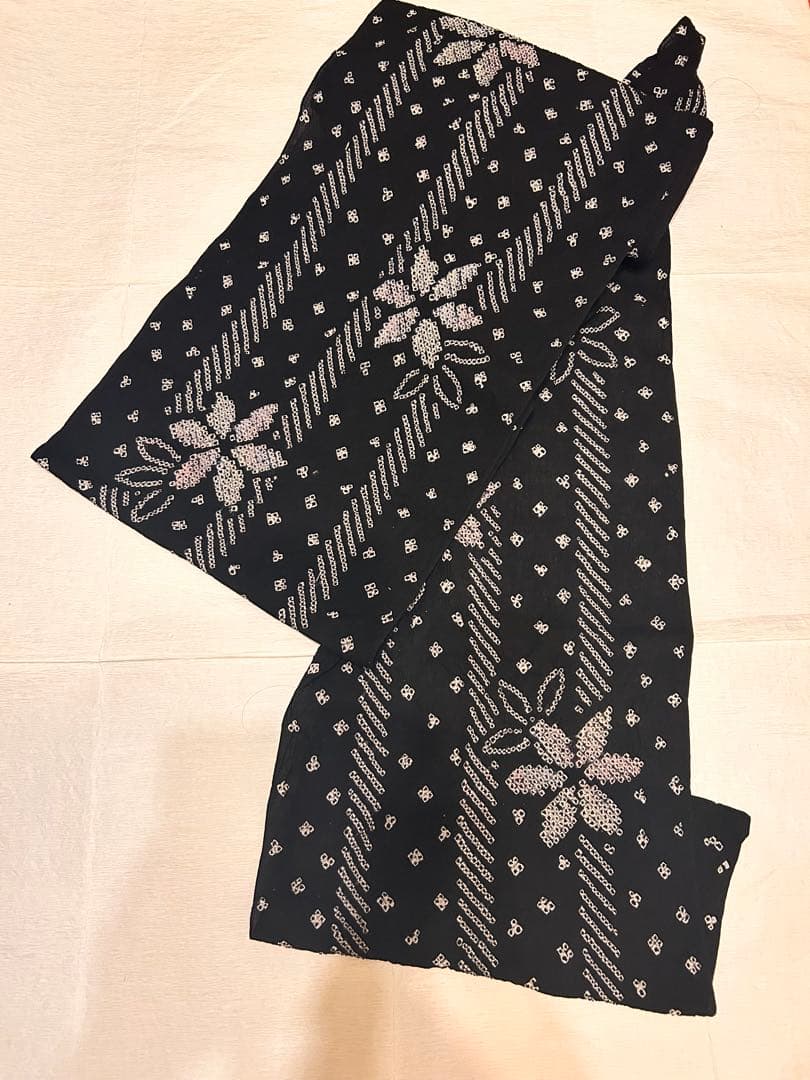 す*ん様 黒 有松鳴海絞り 浴衣 反物