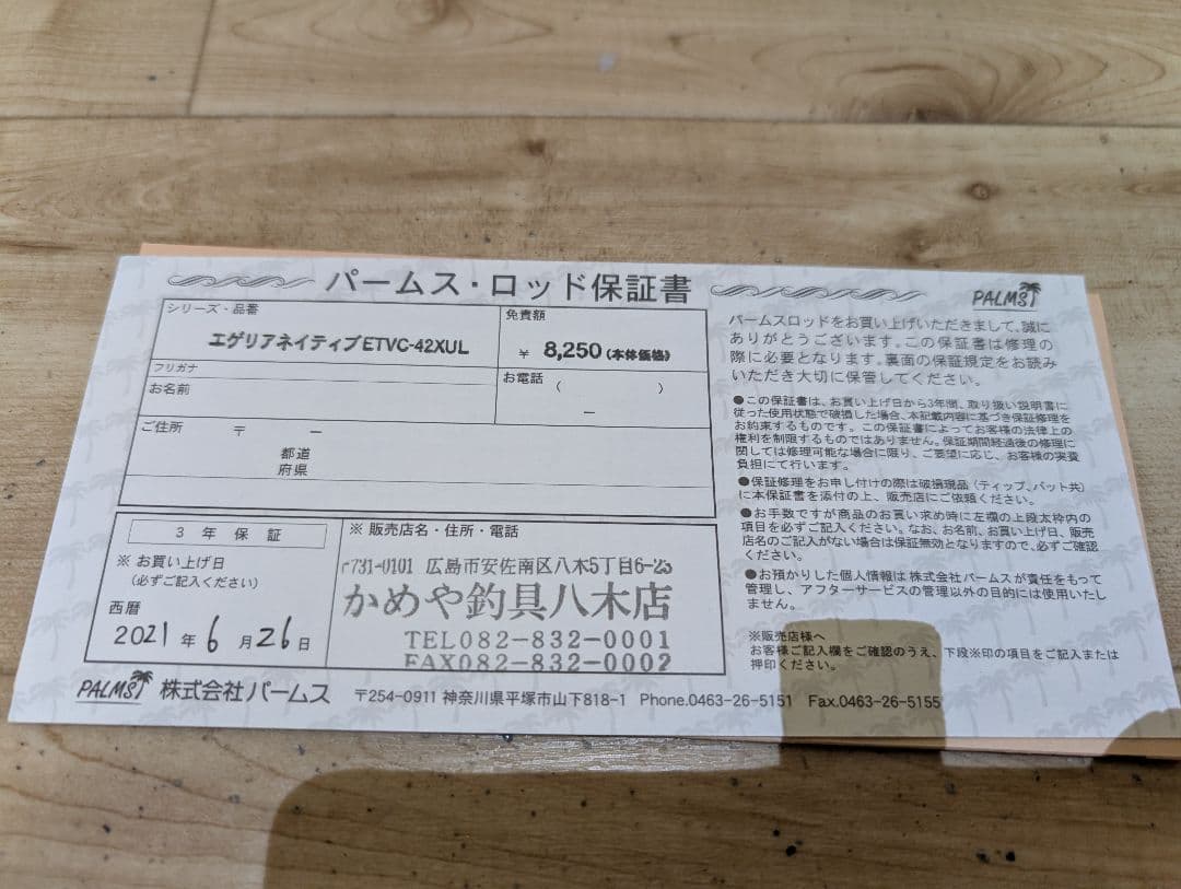 パームス　エゲリア　ETVC-42XUL