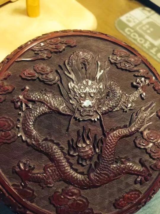 漆器 剔紅 堆朱 乾隆年製 食盒 唐物 古玩 中国 清代