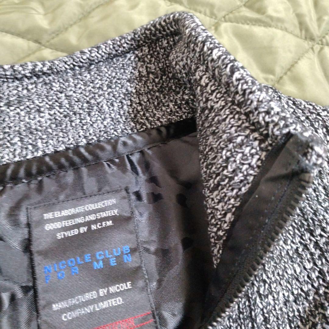 ニコルクラブフォーメン　スタンドカラージップアップジャケットブルゾン