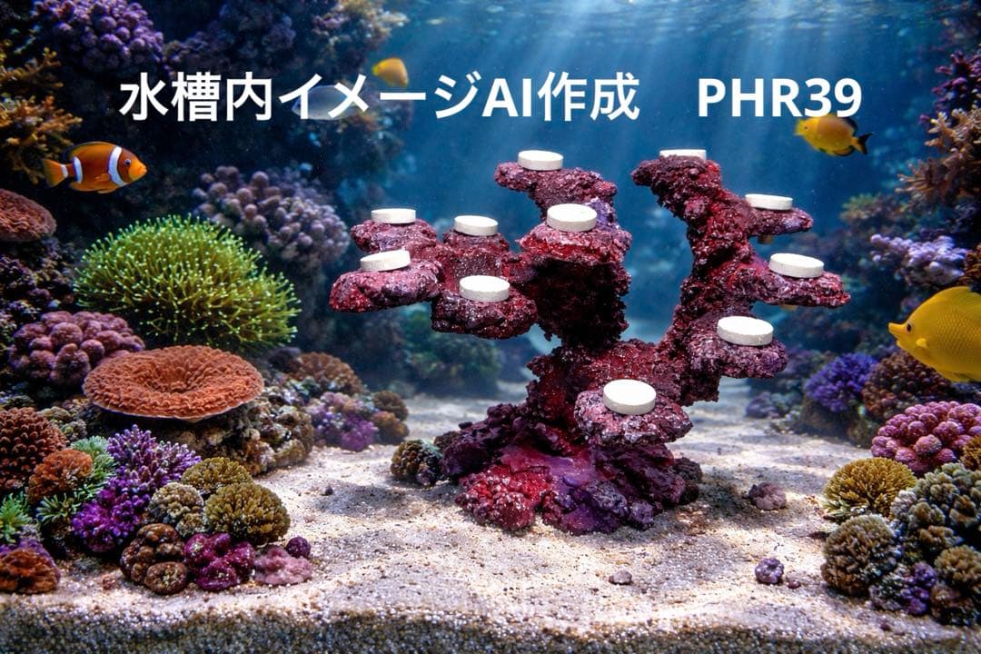 【送料無料】人工ライブロック　PHR39／11穴加工　アク抜き済み安心塗料使用
