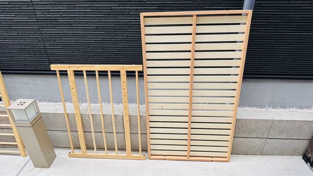 ファルスカ　ベッドサイドベッド　03　(キャスター・ジョイント用安全ベルト付)