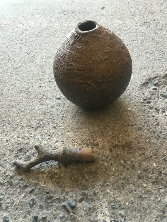 壺  作家もの  備前焼