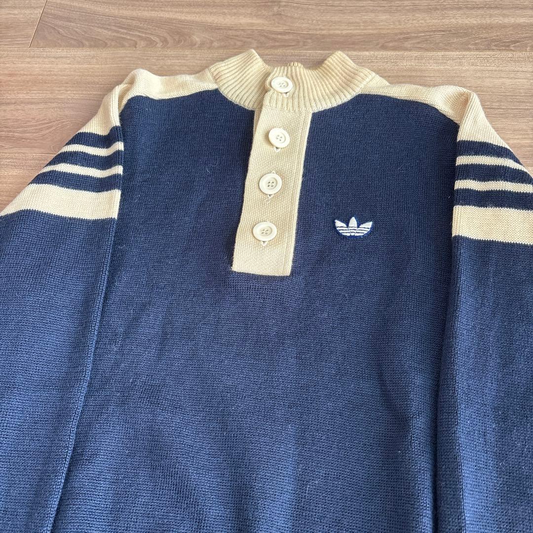 【希少】 70s adidas デサント製 ニット