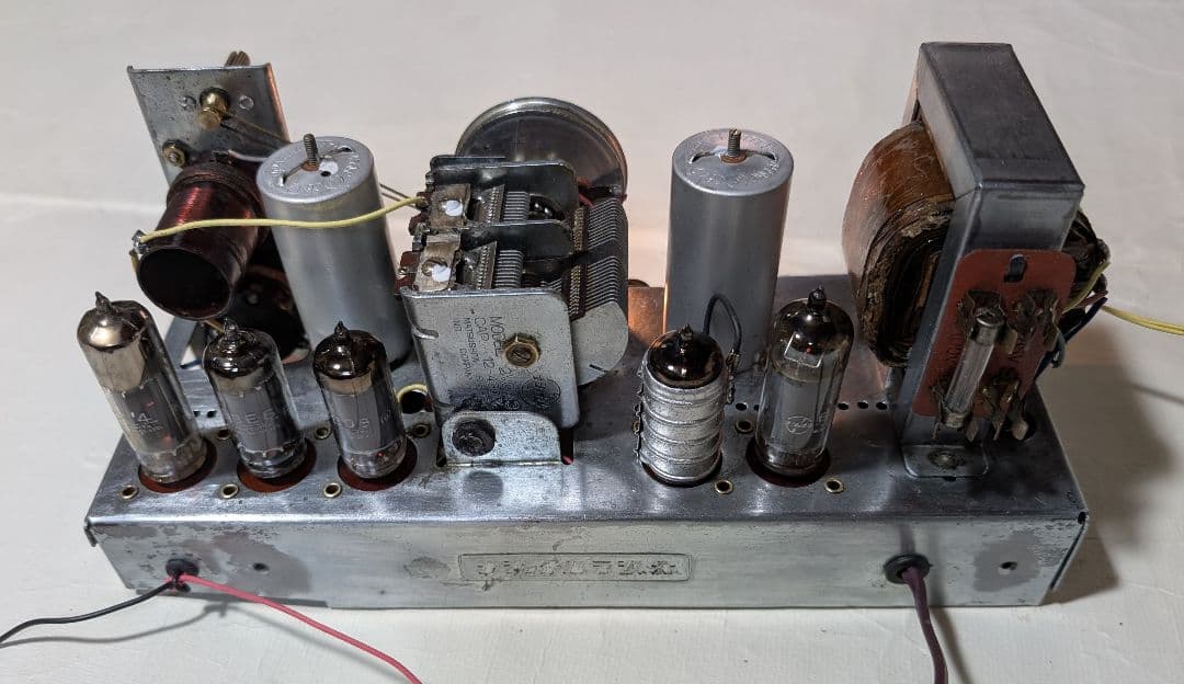 ナショナル　昭和レトロ真空管ラジオ　DX-370　bluetooth、トランス付