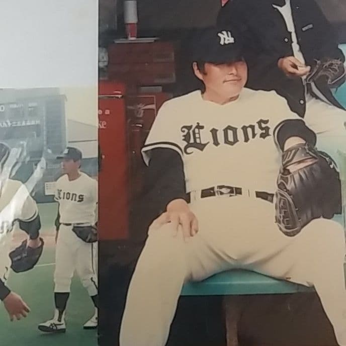 西鉄ライオンズ　尾崎将司　直筆サイン色紙