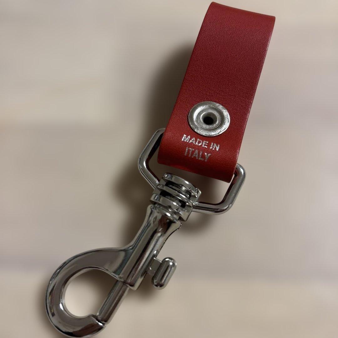 【新品未使用】シュプリーム レザーキーループ レッド 21SS