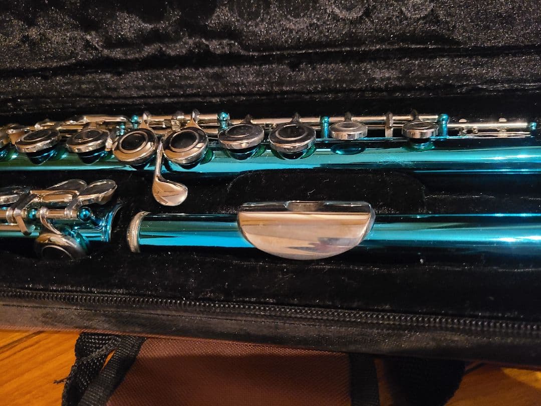 Eastar フルート本体 ケース付き メタリックブルー