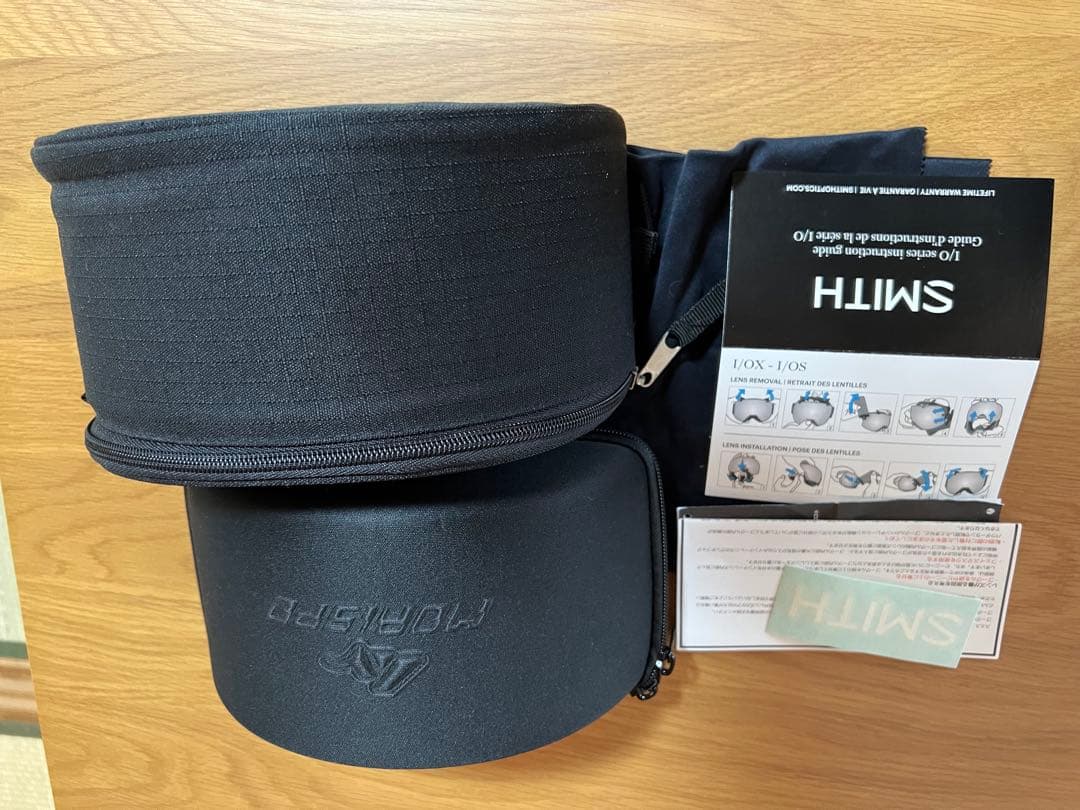 SMITH ゴーグル 交換可能レンズと付属品、収納ケース2個付き