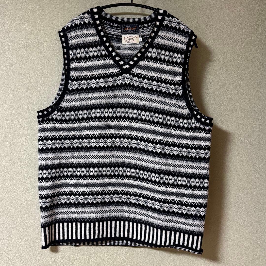 GIM BEAMS PLUS / 別注 フェアアイル ニットベスト【同日発送】