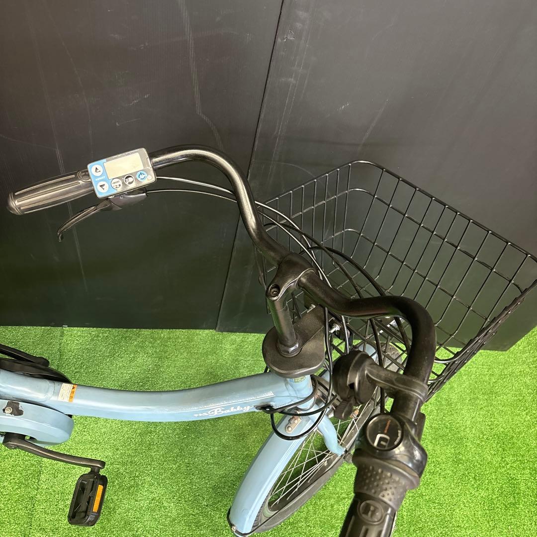 電動自転車 YAMAHA PAS Babby 水色 3人乗り対応 E