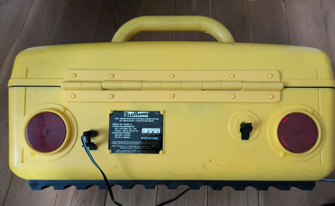 R*様 中古JEEP BOOM BOX CDラジカセ イエロー箱入り 希少品