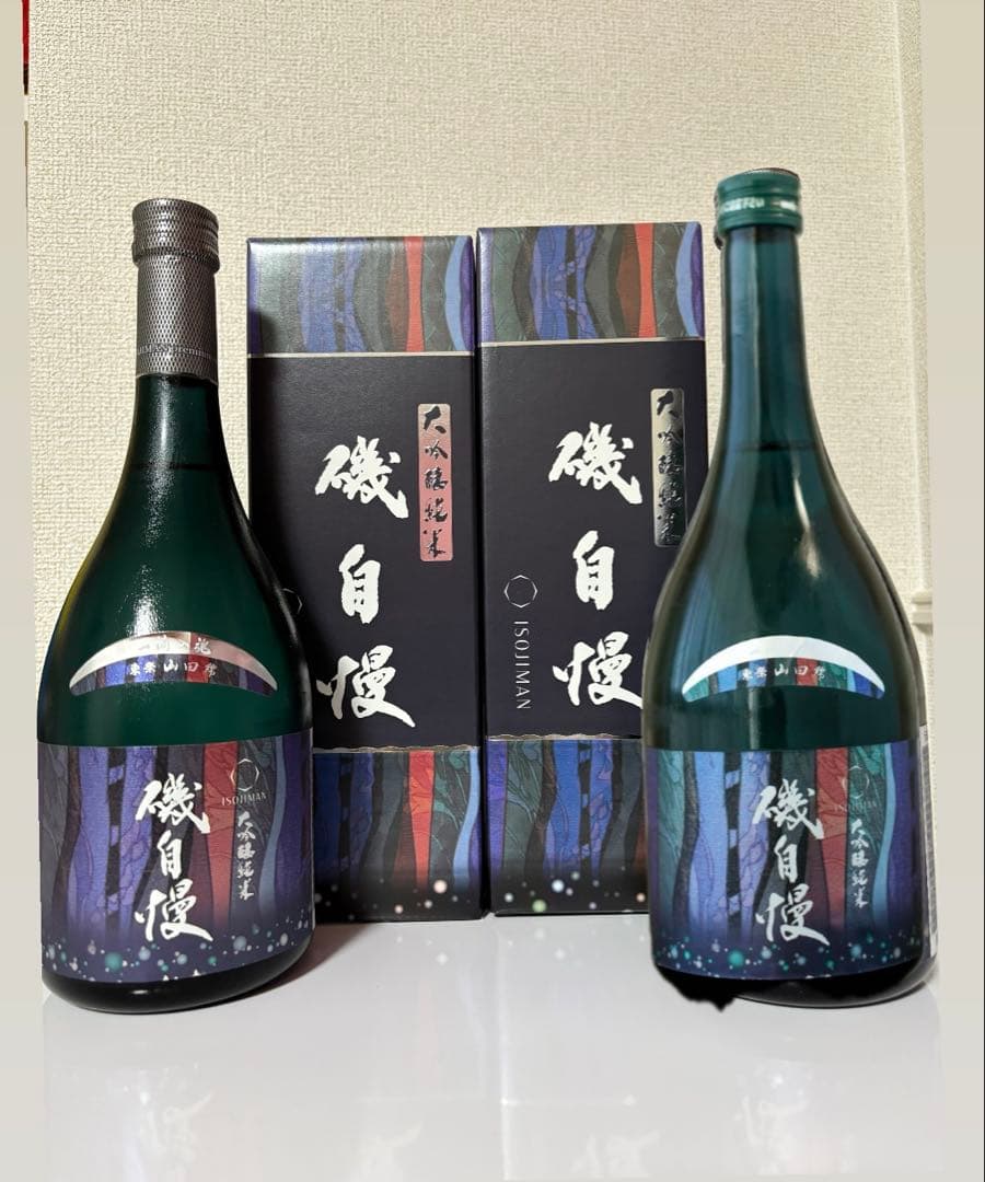 磯自慢 純米大吟醸 一滴入魂 エメラルド 720ml2本セット 新品未開封箱付き