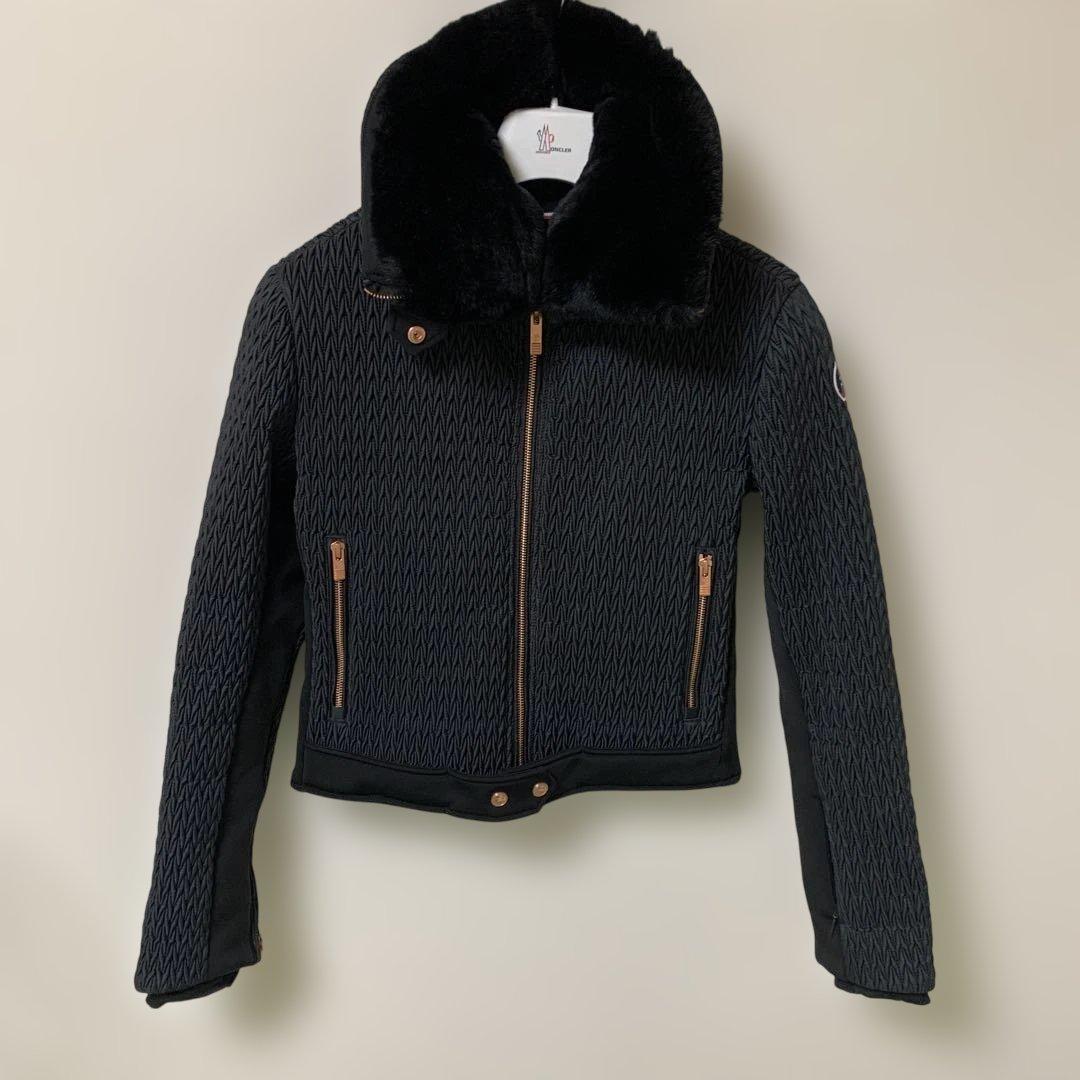 fusalp スキーウェア、ファー襟ショートパーカー　サイズM