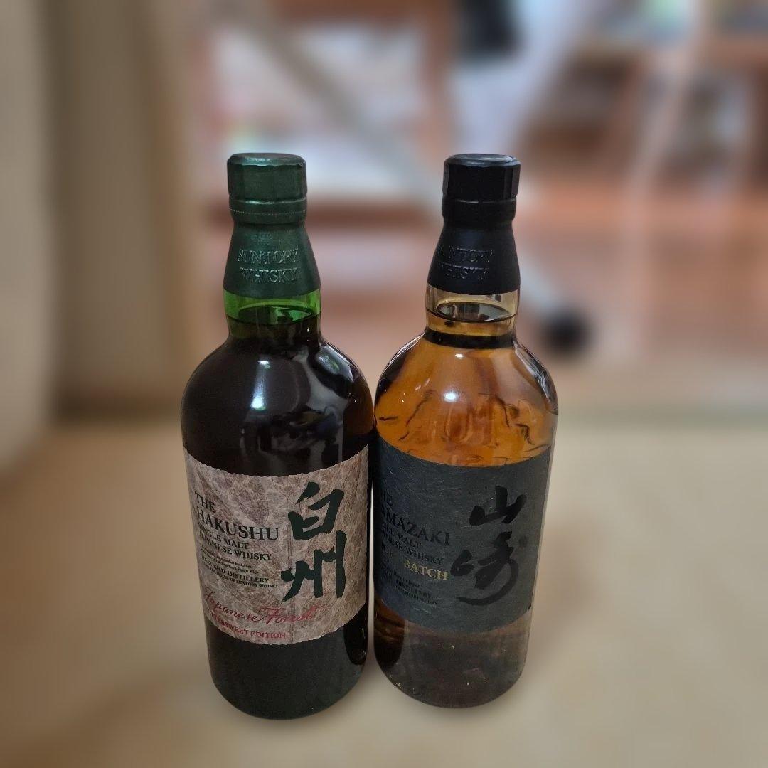 免税店限定 シングルモルト 白州・山崎 スモーキーバッチ ファースト 700ml