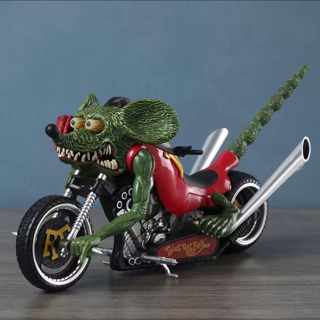 RAT FINK アクションフィギュア バイク付き