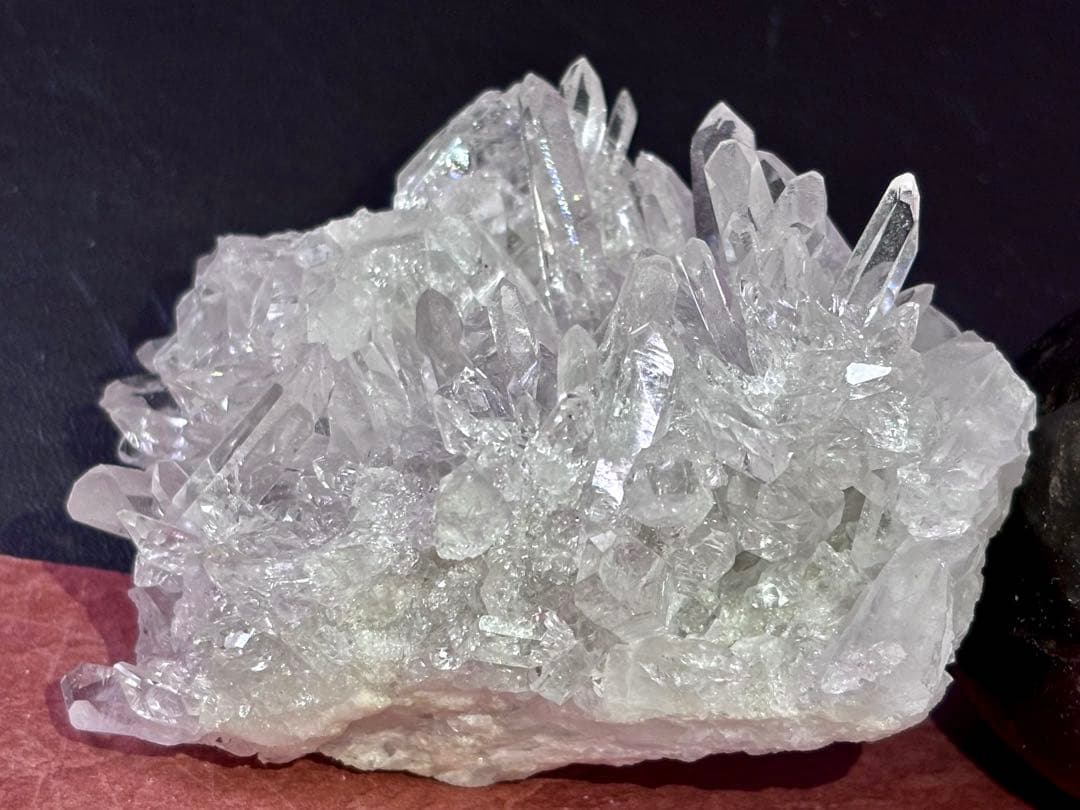 【希少】水晶 クラスター (ミナスジェライス州)原石 マーカサイトインクォーツ