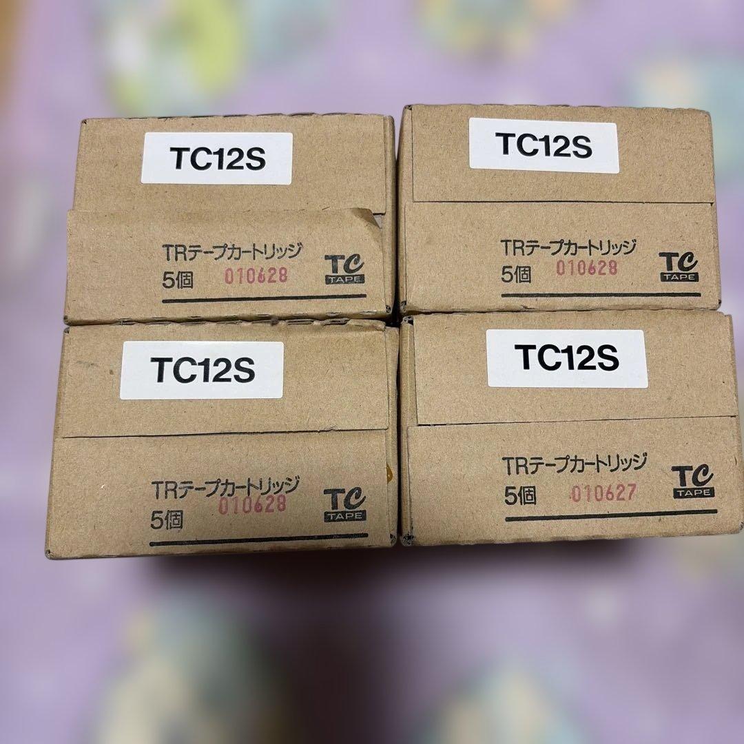 TEPRA TRテープカートリッジ TC12S 5個入り4箱セット　未開封