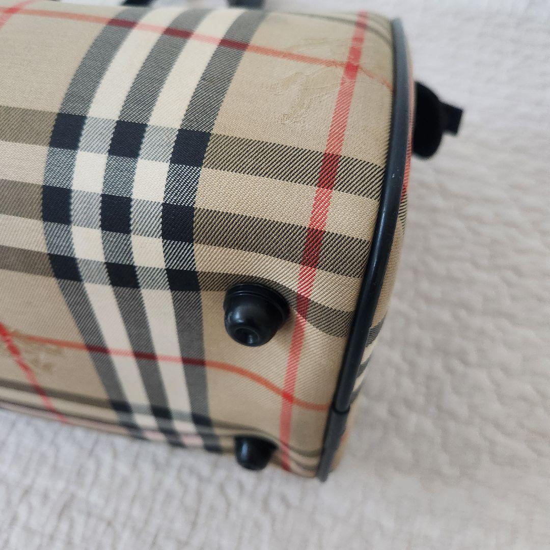 バーバリー　ミニボストン　ハンドバッグ　ノバチェック　ビンテージ