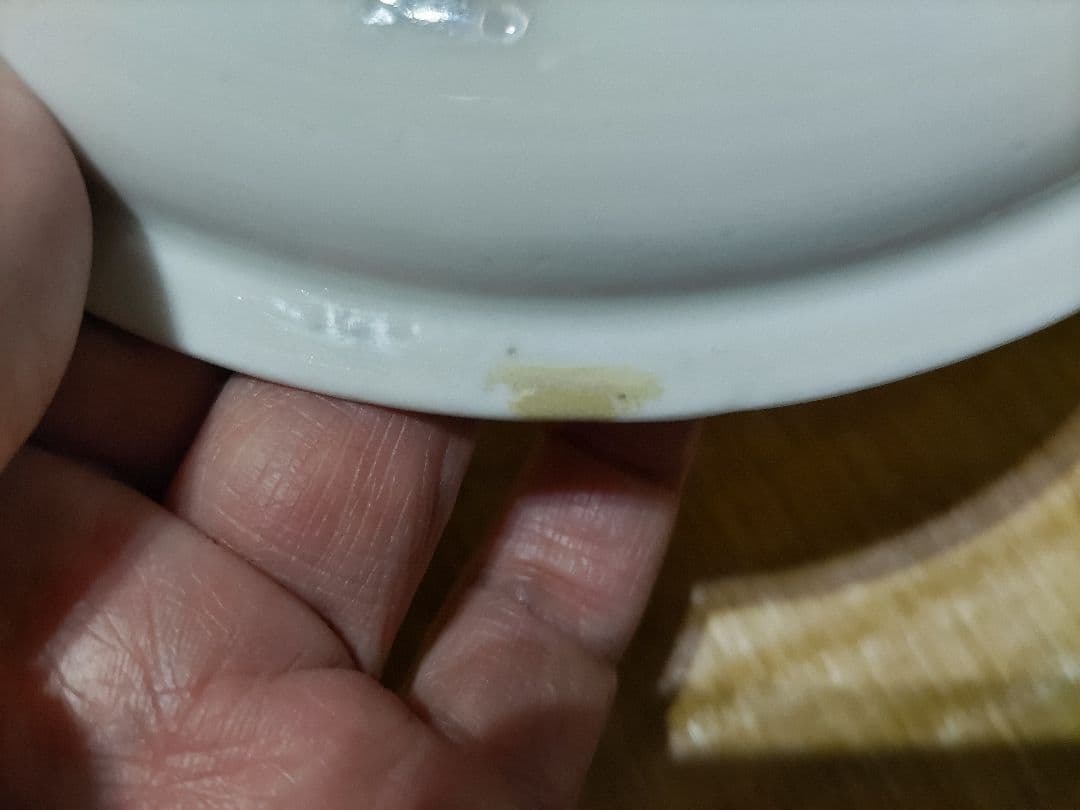 柿右衛門白磁　皿（17.6㎝）陰刻・銀杏　九谷白磁・古伊万里