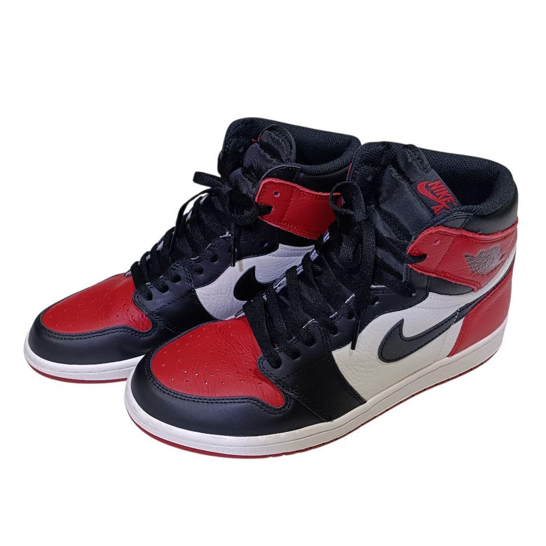 極美品♪ナイキ AIR JORDAN 1 レトロ ハイ ブレッド トゥー 29