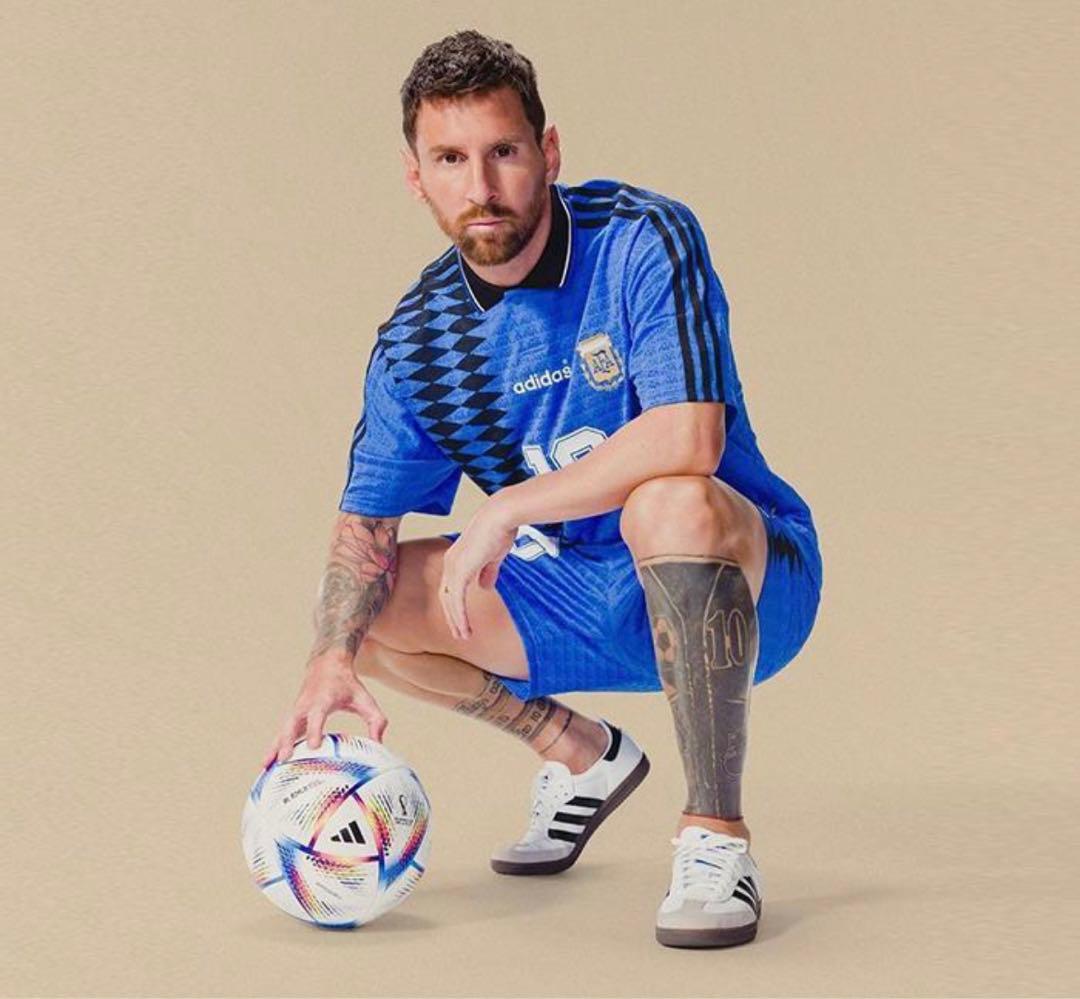 限定品 新品 アルゼンチン代表 94 アウェイ ユニフォーム 復刻版メッシ2XL