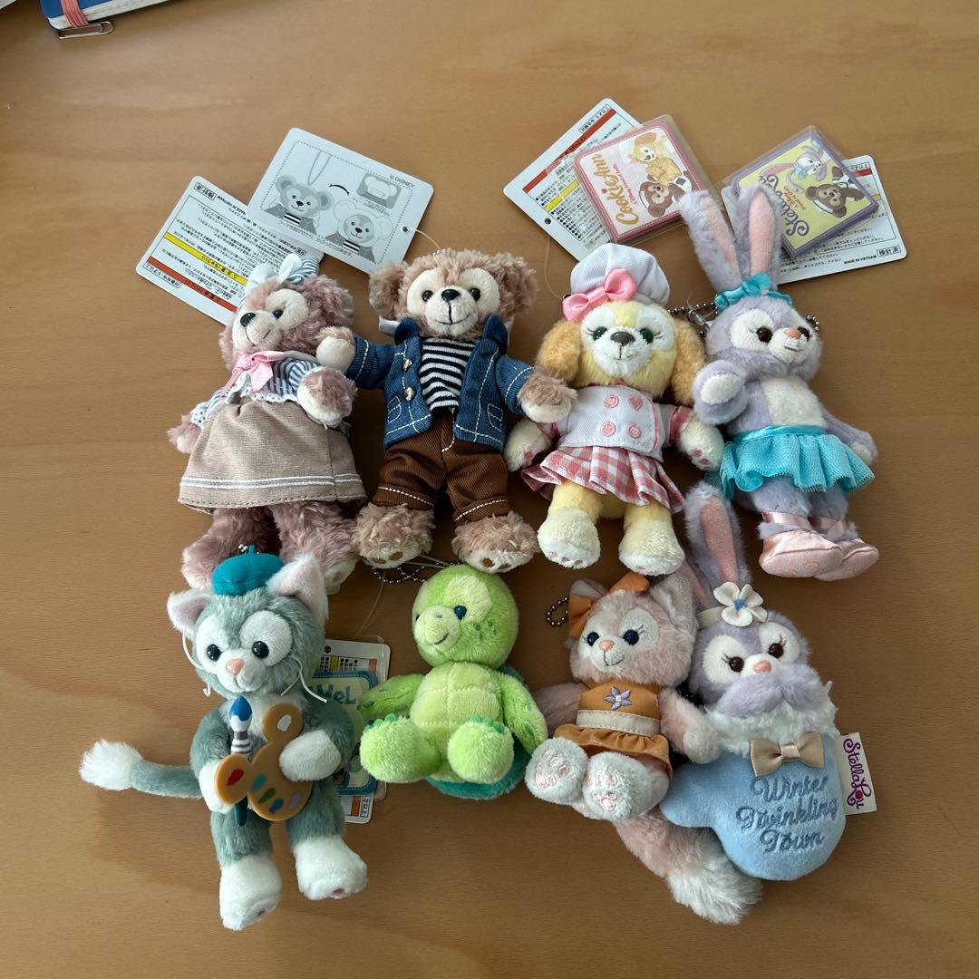 ディズニーキャラクター ぬいぐるみキーホルダー8体セット