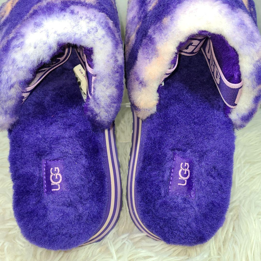 【アグ】Disco Marble Slide ヴァイオレットナイト　厚底サンダル