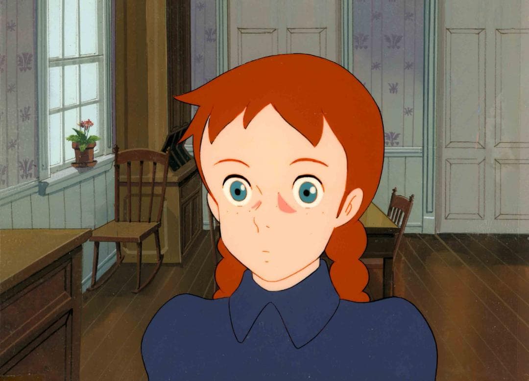 赤毛のアン背景付き