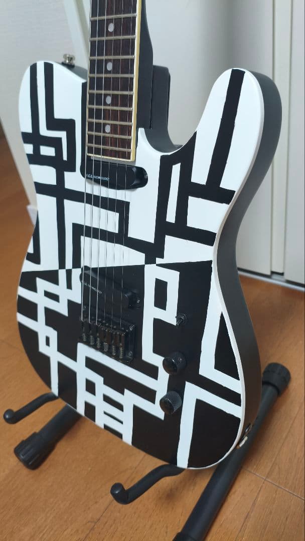 FERNANDES　TEJ70改　G柄　BLACK&WHITE　EMG-SAｘ2