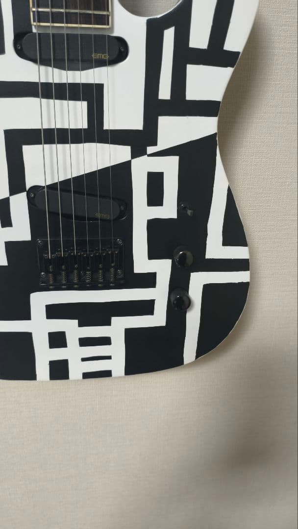 FERNANDES　TEJ70改　G柄　BLACK&WHITE　EMG-SAｘ2
